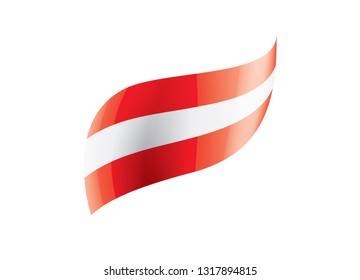 Austria flag, vector illustration on a white background