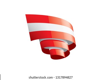 Austria flag, vector illustration on a white background