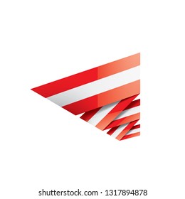 Austria flag, vector illustration on a white background