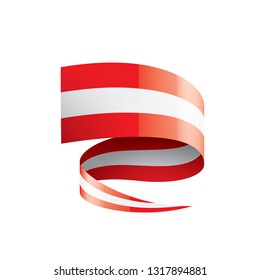 Austria flag, vector illustration on a white background