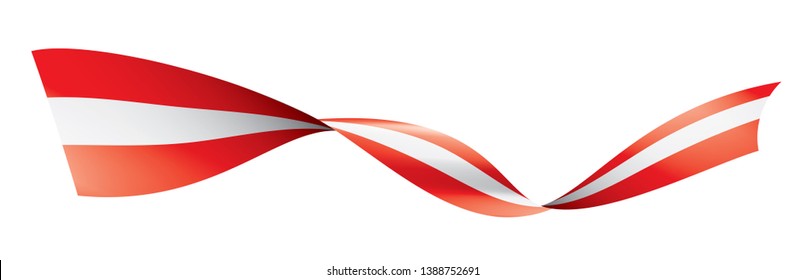 Austria flag, vector illustration on a white background