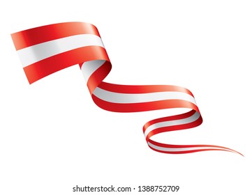 Austria flag, vector illustration on a white background