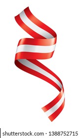 Austria flag, vector illustration on a white background