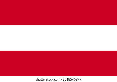 Austria flag vector. Flag of Austria sign isolated. National flag of Austria flat symbol icon for printing of any size. EPS 10