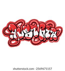 Austria in graffiti art style