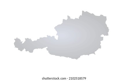 Austria grey map. vector illustration 