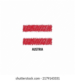 Austria grunge flag vector illustration