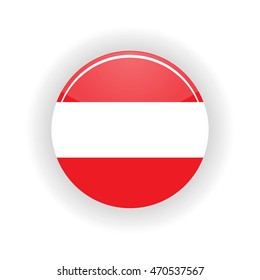 Austria icon circle isolated on white background. Vienna icon vector illustration