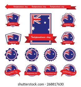 austria independence day flags infographic design