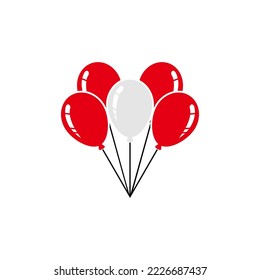 Juego de iconos del Día de la Independencia de Austria, símbolo del conjunto de vectores del día de la Independencia de Austria