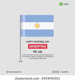 Austria Independence Day Social Media Banner, Editable Vector Design with Flag