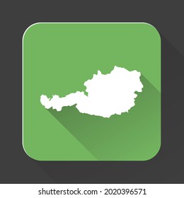 Austria map with borders isolated on background