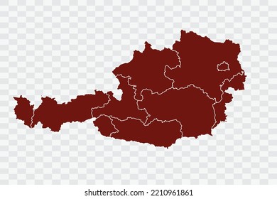 Austria Mapa color marrón quemado en archivos de calidad de fondo blanco Color (701205) png