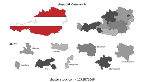 Austria - Map of Austria (high detailed)