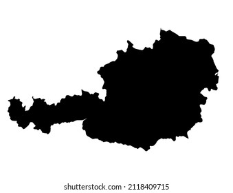 Austria map isolated  on png or transparent  background,Symbol of Austria, template for banner,card,advertising, magazine, and business matching country poster, vector illustration 