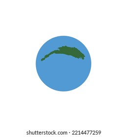 austria map logo illustration design