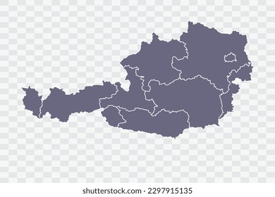 Austria Mapa color del pewre en archivos de calidad de fondo blanco Png