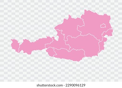 Austria Map color rosa Archivos de calidad de fondo png