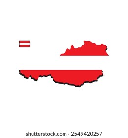 Austria map symbol icon design vector illustration