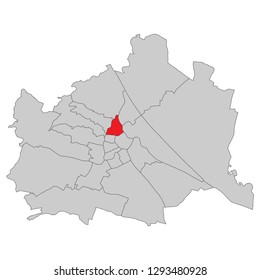 Austria - Map of Vienna (high detailed)