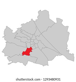 Austria - Map of Vienna (high detailed)