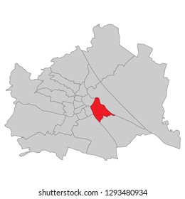 Austria - Map of Vienna (high detailed)