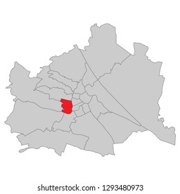 Austria - Map of Vienna (high detailed)