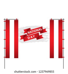 Austria National Day Vector Template Design Illustration