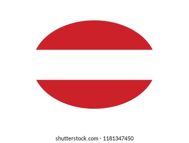 Austria national flag circle shape country emblem state symbol