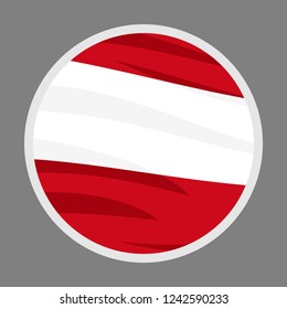 Austria national flag. flat, icon, vector illustration