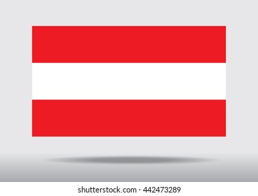 Austria National flag Vector