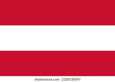 Austria national flag. Vector illustration.