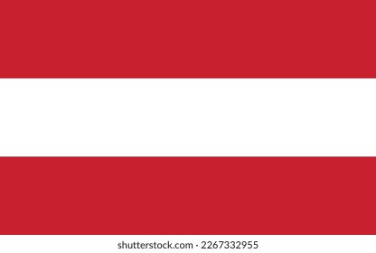 Austria national flag vector. Austria independence day flag vector.