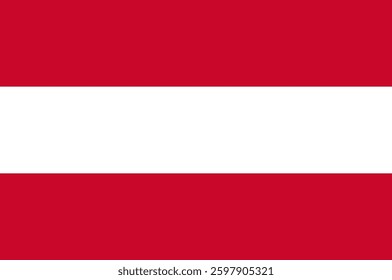 Austria official flag icon, graphic europe emblem sign, travel vector illustration .