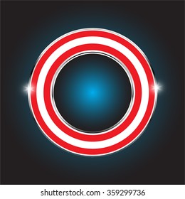 Austria ring flag, vector illustration