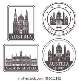 Austria. Rubber and stamp