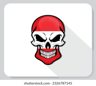 Austria Skull Flag Pride Icon
