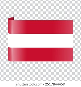 Österreich kennzeichnet Nationalflagge mit Schatten