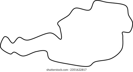 austria vector map outline transparent, austria map, austria outline map