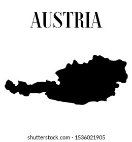 Austria Vienna outline world map silhouette vector illustration, creative design background, national country flag, design element, symbols from countries all continents set. 