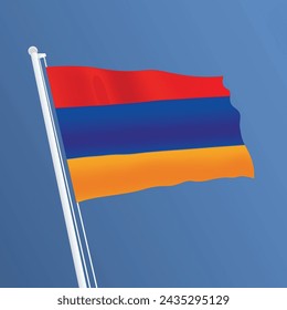 Austria Waving Flag Design and Austria Flag Design