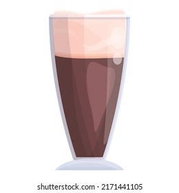 Austrian black beer icon cartoon vector. Cuisine food. Drink beverage