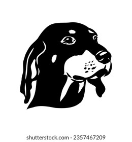 Austrian Black and Tan Hound austrian brandlbracke vector