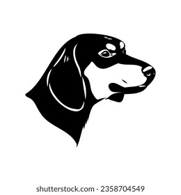 Austrian Black and Tan Hound austrian brandlbracke vector