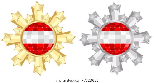 austrian flag banner