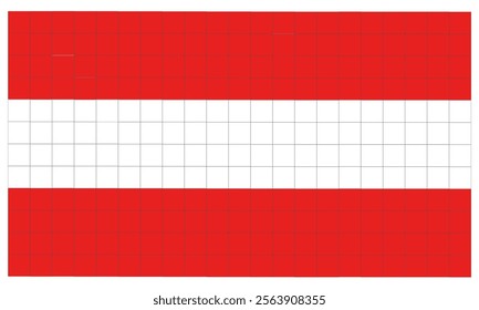 Austrian flag image. Two-color country flag. red flag