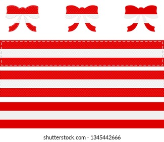 Austrian flag on ribbon and bow