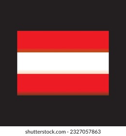 Austrian flag vector design, cool Austrian flag design, Austrian flag. 