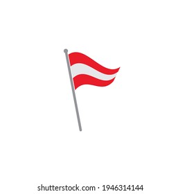 austrian flag vector illustration design template