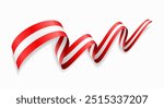 Austrian flag wavy abstract background. Vector illustration.